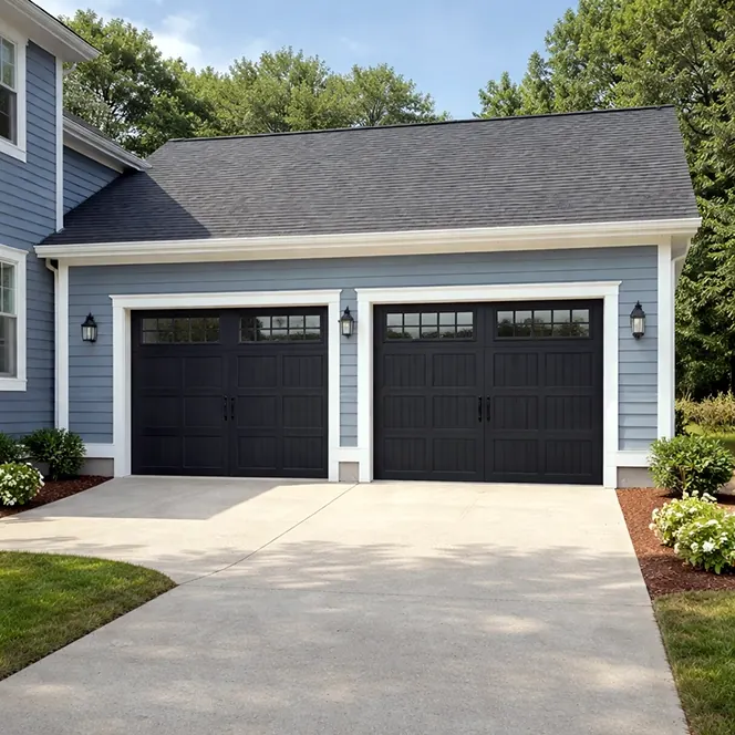 A newly-built garage.