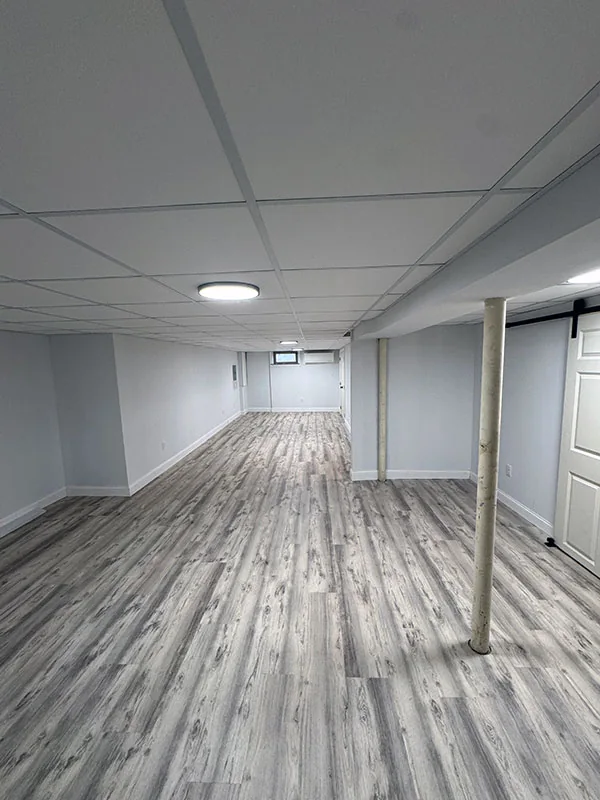 Finished basement — Bradley’s Building Solutions project
